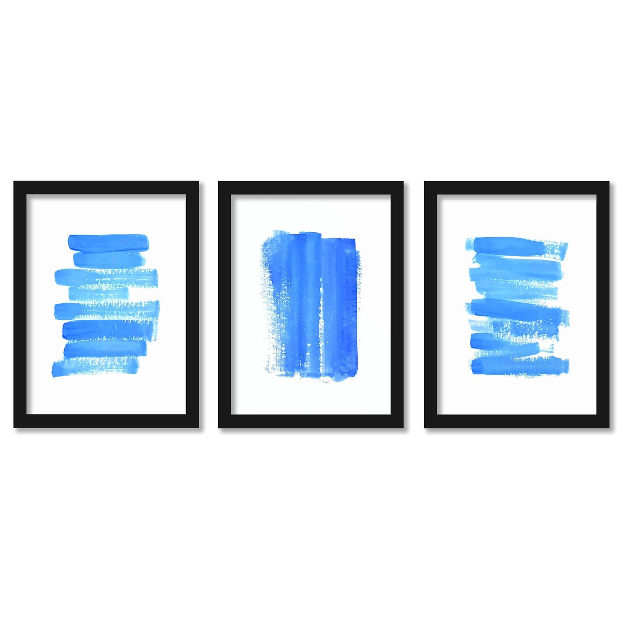 Ink Grids by Pauline Stanley - 3 Piece Gallery Framed Print Art Set